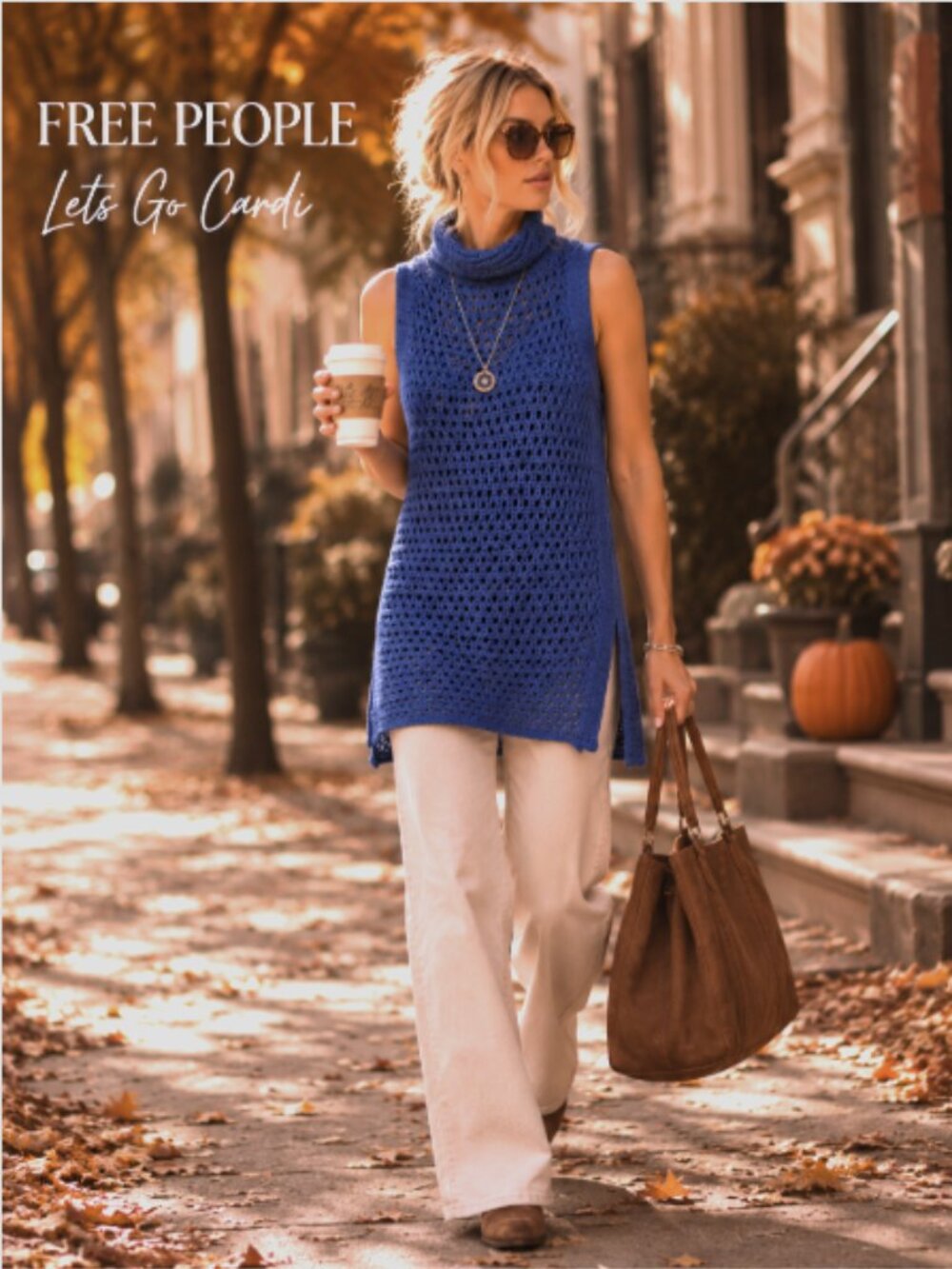 new FREE PEOPLE Northern Lights COTTON Tunic Turtleneck Top Knit 269